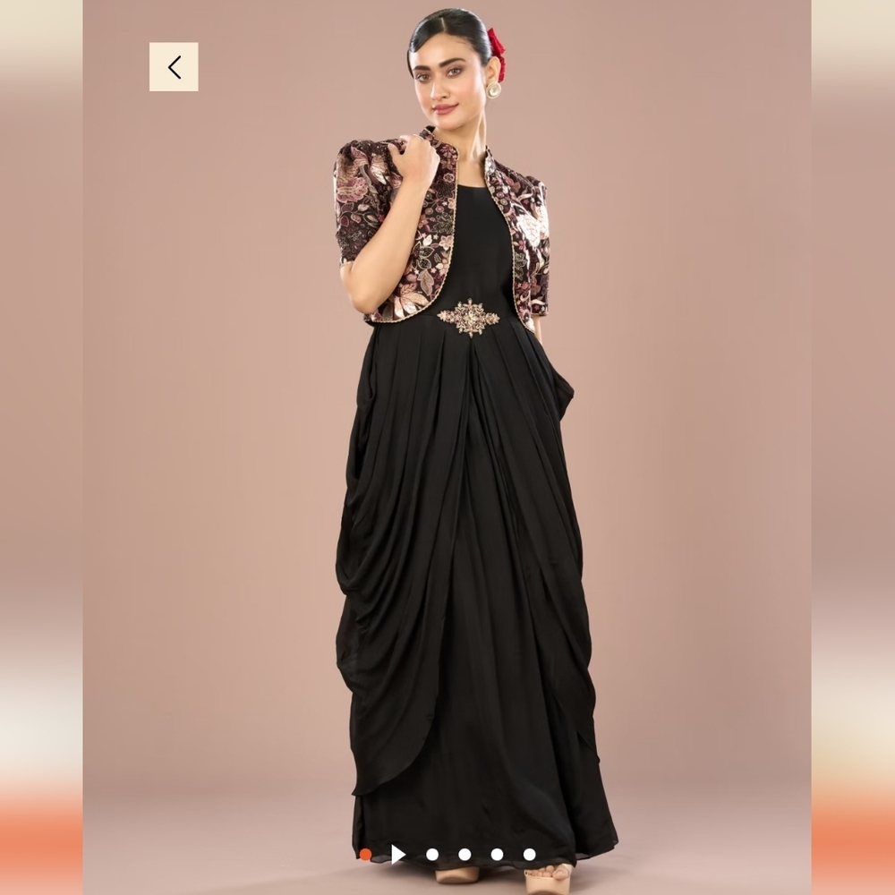 NWT Manyavar Indo Western Formal Dress And Jacket